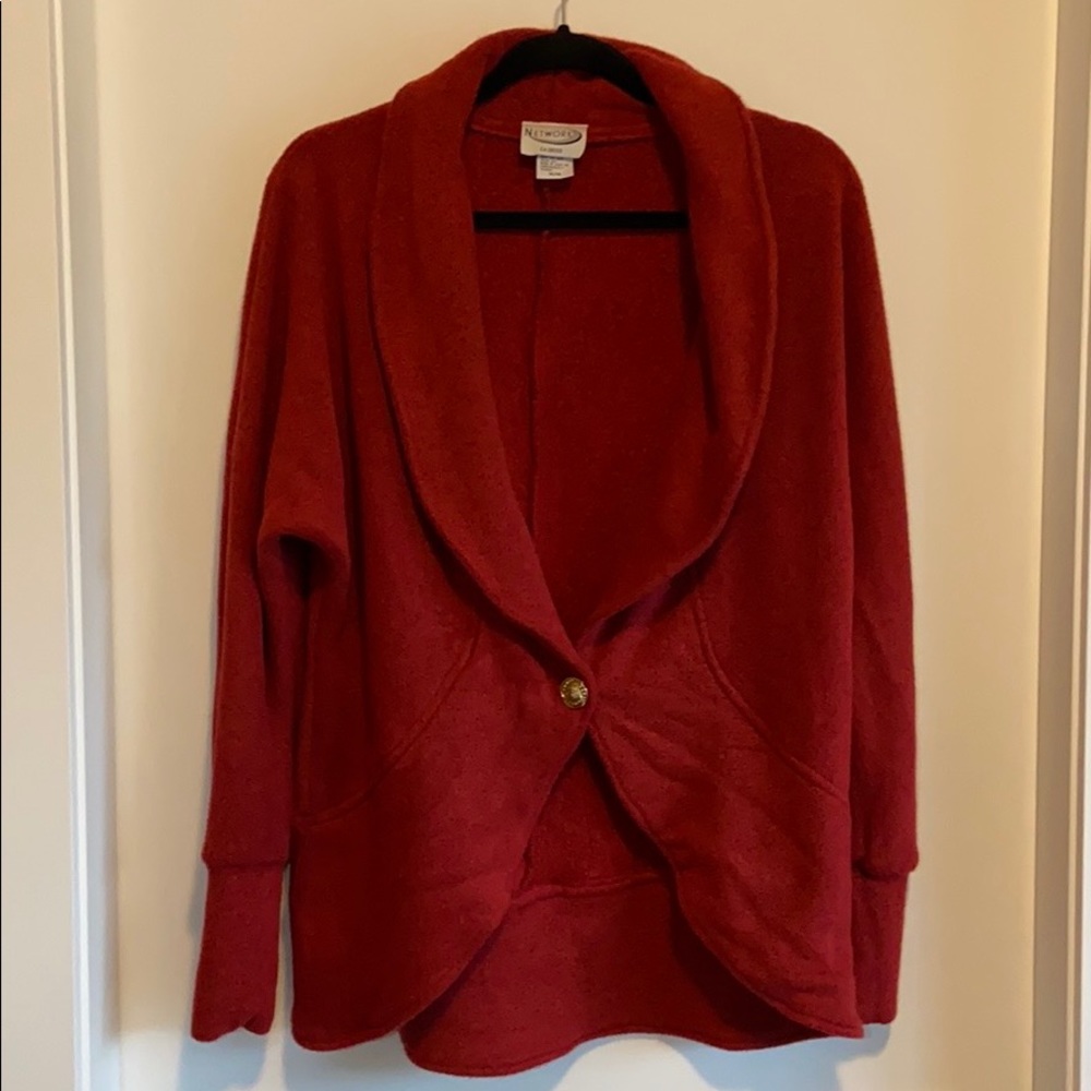 3/$25 - Red Open Cardigan